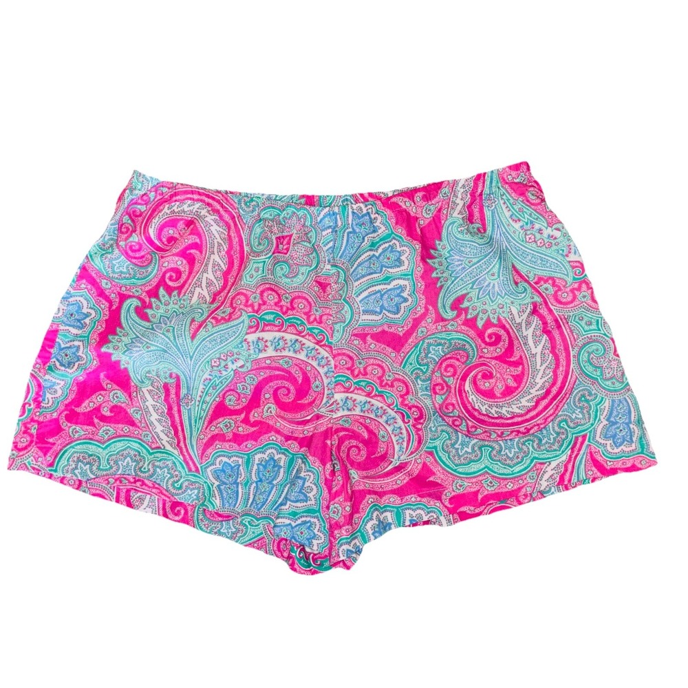 Carole Hochman Pajama Shorts Womens Large‎ Paisley Lounge Sleepwear Comfort